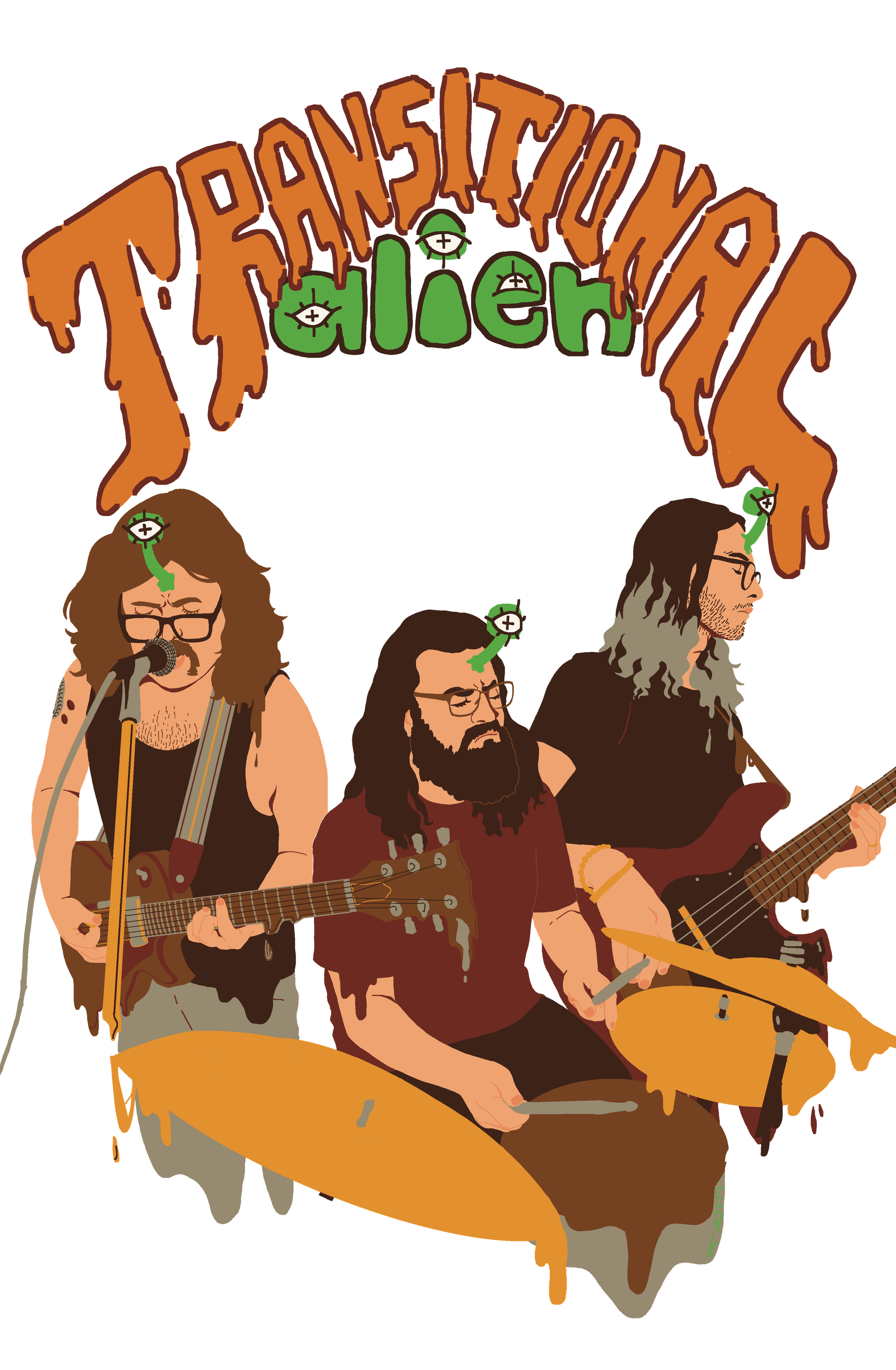 Drawing of the band